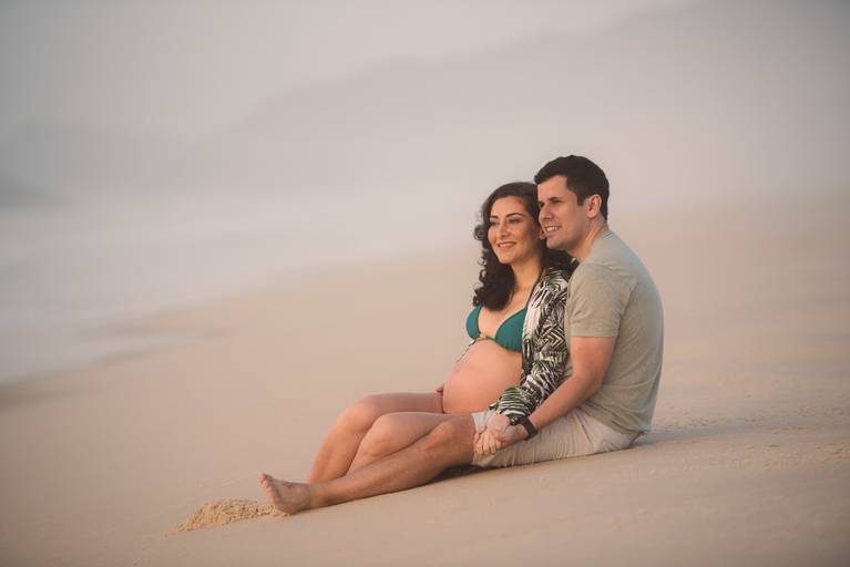 Ensaio gestante  praia Rio de janeiro