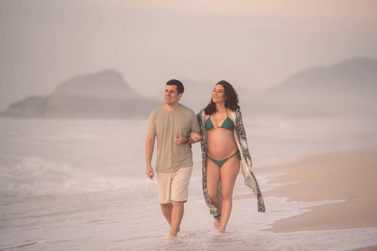 ensaio de gestante de biquini rj