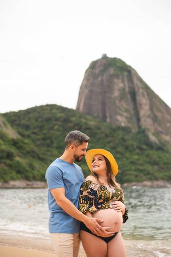 ensaio gestante praia vermelha