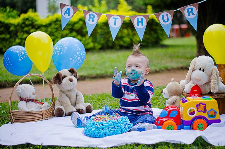 Ensaio infantil menino porto alegre smash the cake