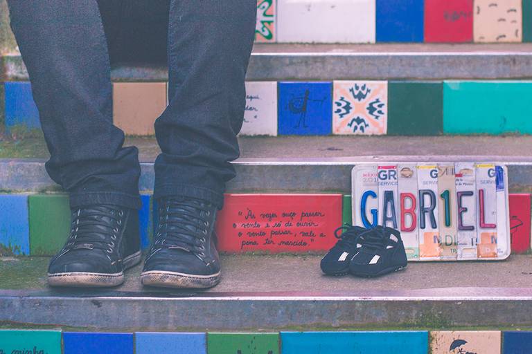 Ensaio gestacional book gestante Escadaria 24 de maio porto alegre
