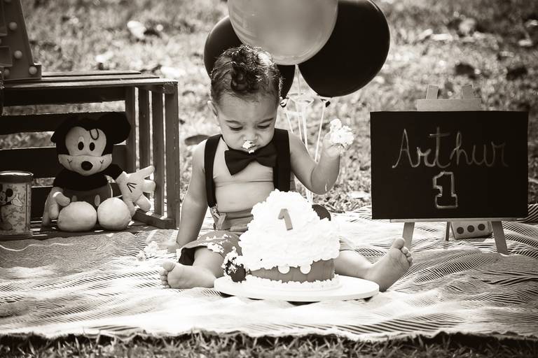 Ensaio Smash the cake do Arthur