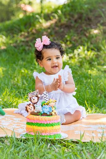 Ensaio fotográfico Smash the Cake Luíza