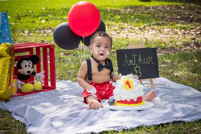 Ensaio Smash the cake do Arthur