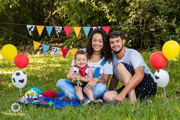 Ensaio Smash the cake do Guilherme