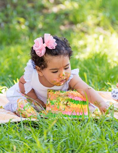 Ensaio fotográfico Smash the Cake Luíza