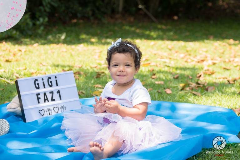 Ensaio Smash the cake da GIGI