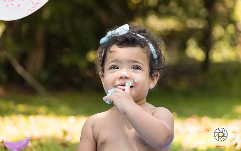 Ensaio Smash the cake da GIGI