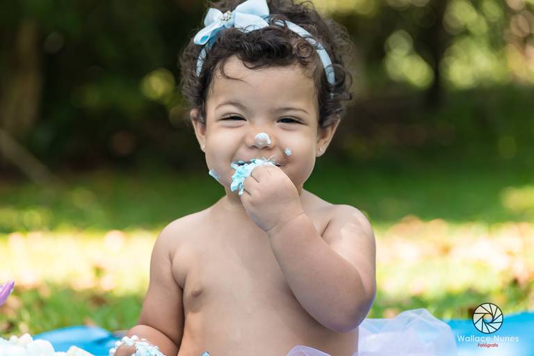 Ensaio Smash the cake da GIGI