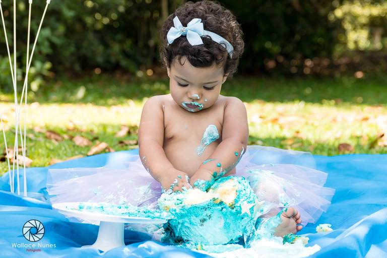 Ensaio Smash the cake da GIGI