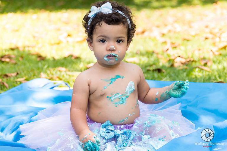 Ensaio Smash the cake da GIGI