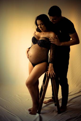 Ensaio gestante estúdio