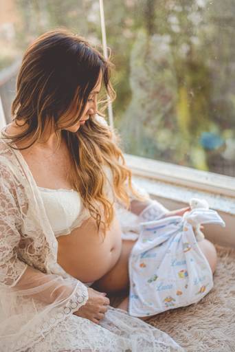 ensaio gestante estúdio