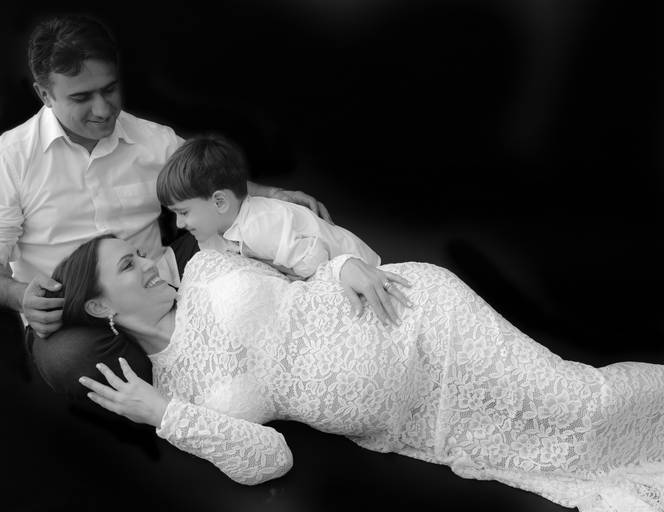 Ensaio gestante estúdio