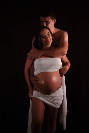 Ensaio gestante estúdio
