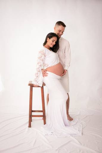 ensaio gestante estúdio 