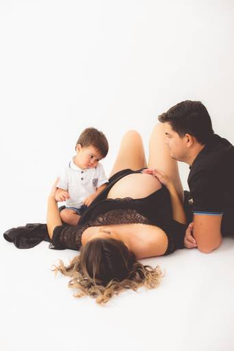 ensaio gestante estúdio