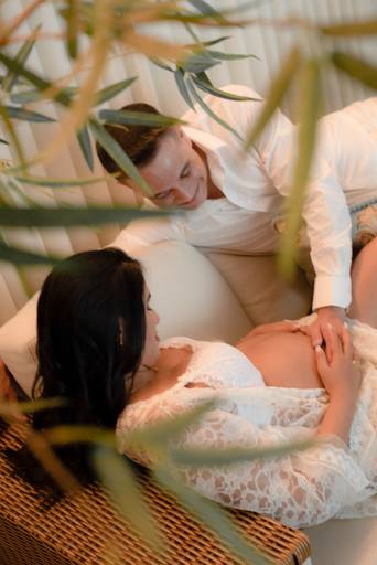 ensaio gestante estúdio 