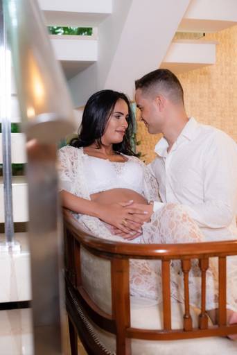 ensaio gestante estúdio