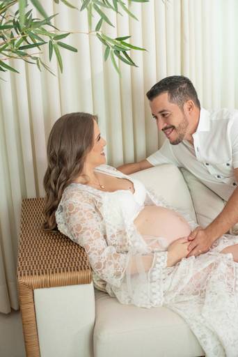 ensaio gestante estúdio