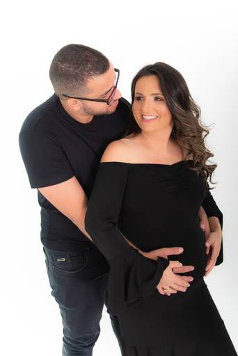 ensaio gestante estúdio