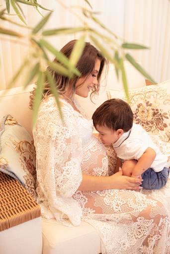 ensaio gestante estúdio