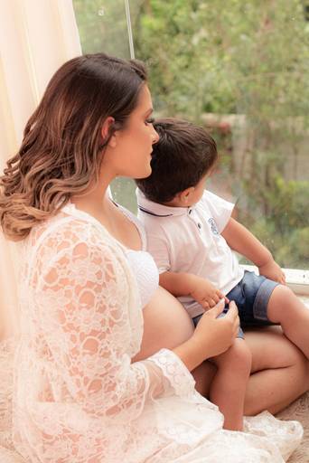 ensaio gestante estúdio