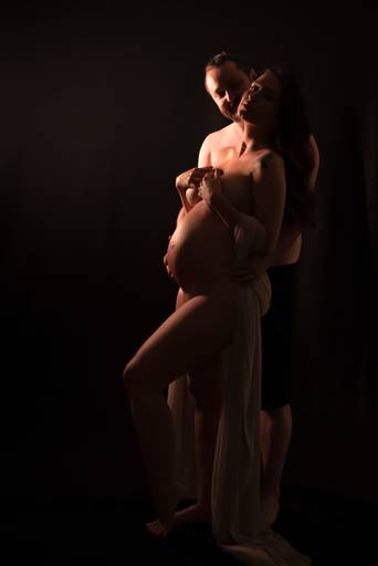 Ensaio gestante estúdio