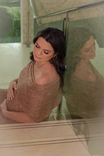 ensaio gestante estúdio