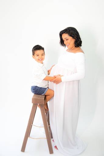 Ensaio gestante estúdio  a espera da Gabriela