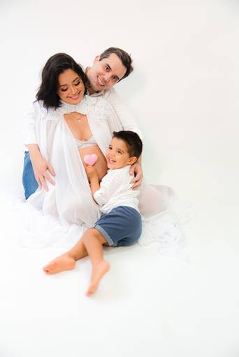 Ensaio gestante estúdio  a espera da Gabriela