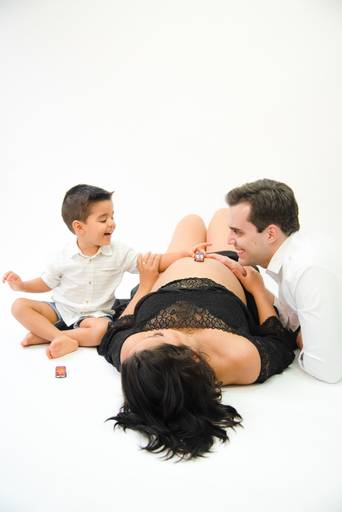 Ensaio gestante estúdio  a espera da Gabriela