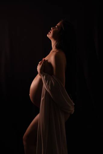 ensaio gestante estúdio 