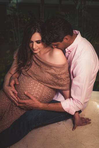 Ensaio gestante estúdio