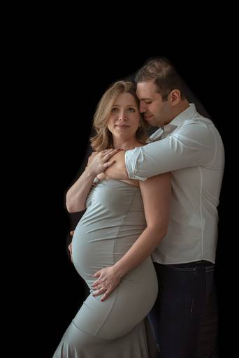 Ensaio gestante estúdio esperando Helena