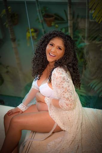 Ensaio gestante estúdio