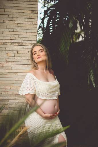 Ensaio gestante externo