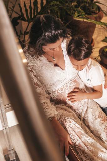 ensaio gestante estúdio