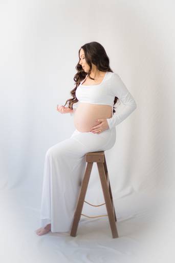 ensaio gestante estúdio 