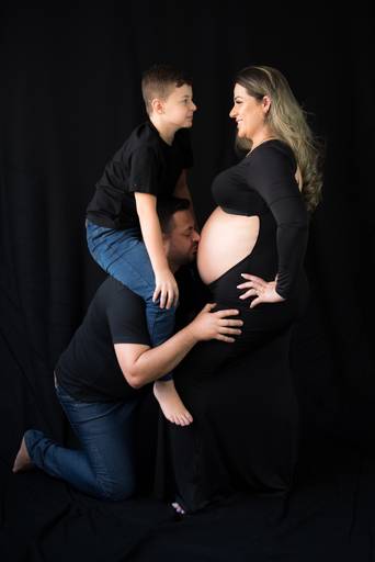 ensaio gestante estúdio