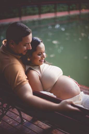 Ensaio gestante externo