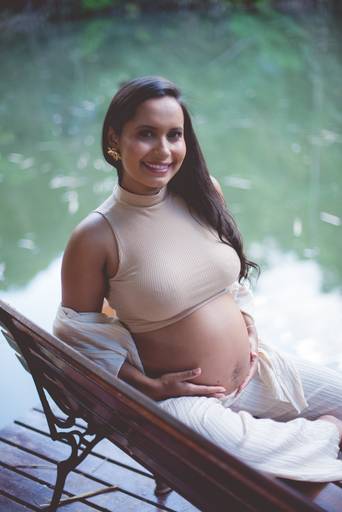 Ensaio gestante externo a espera do Mateus