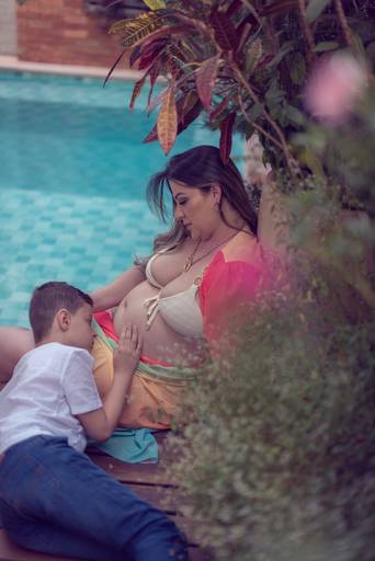 Ensaio gestante externo