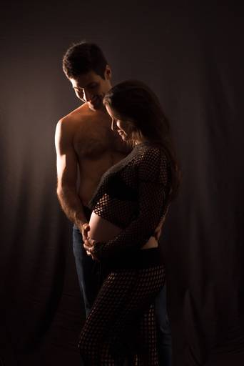 ensaio gestante estúdio