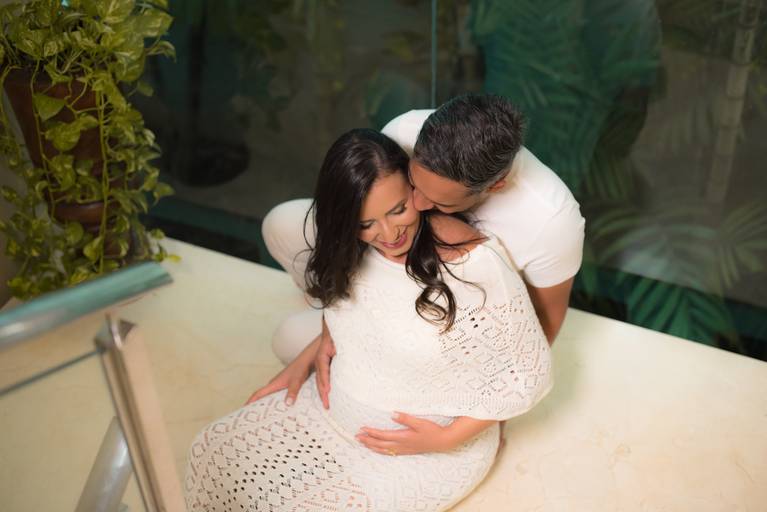 ensaio gestante estúdio