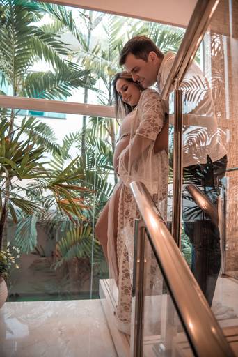 Ensaio estúdio  gestante