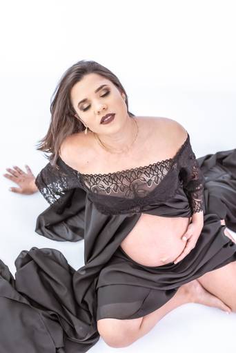 Ensaio gestante estúdio