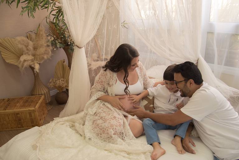 ensaio gestante estúdio