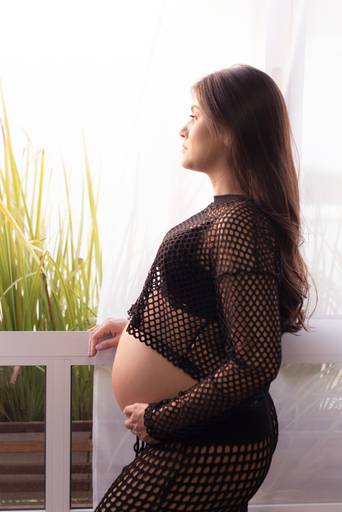 ensaio gestante estúdio