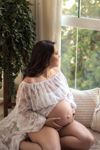 ensaio gestante estúdio